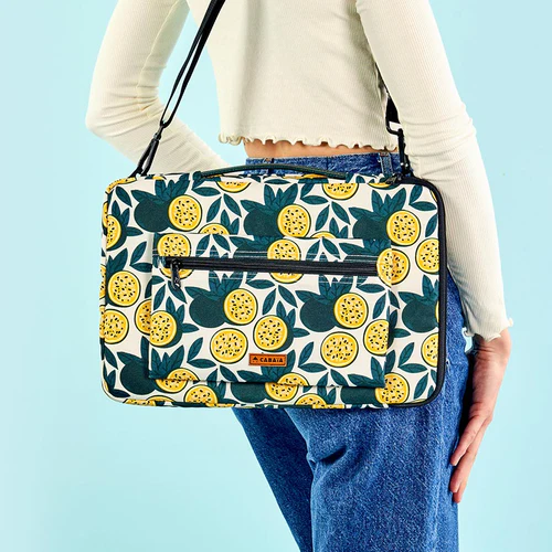 Laura Street 15/16 inch yellow laptop sleeve