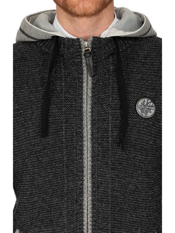 Spieth & Wensky Strickjacke ECHO in anthrazit günstig kaufen
