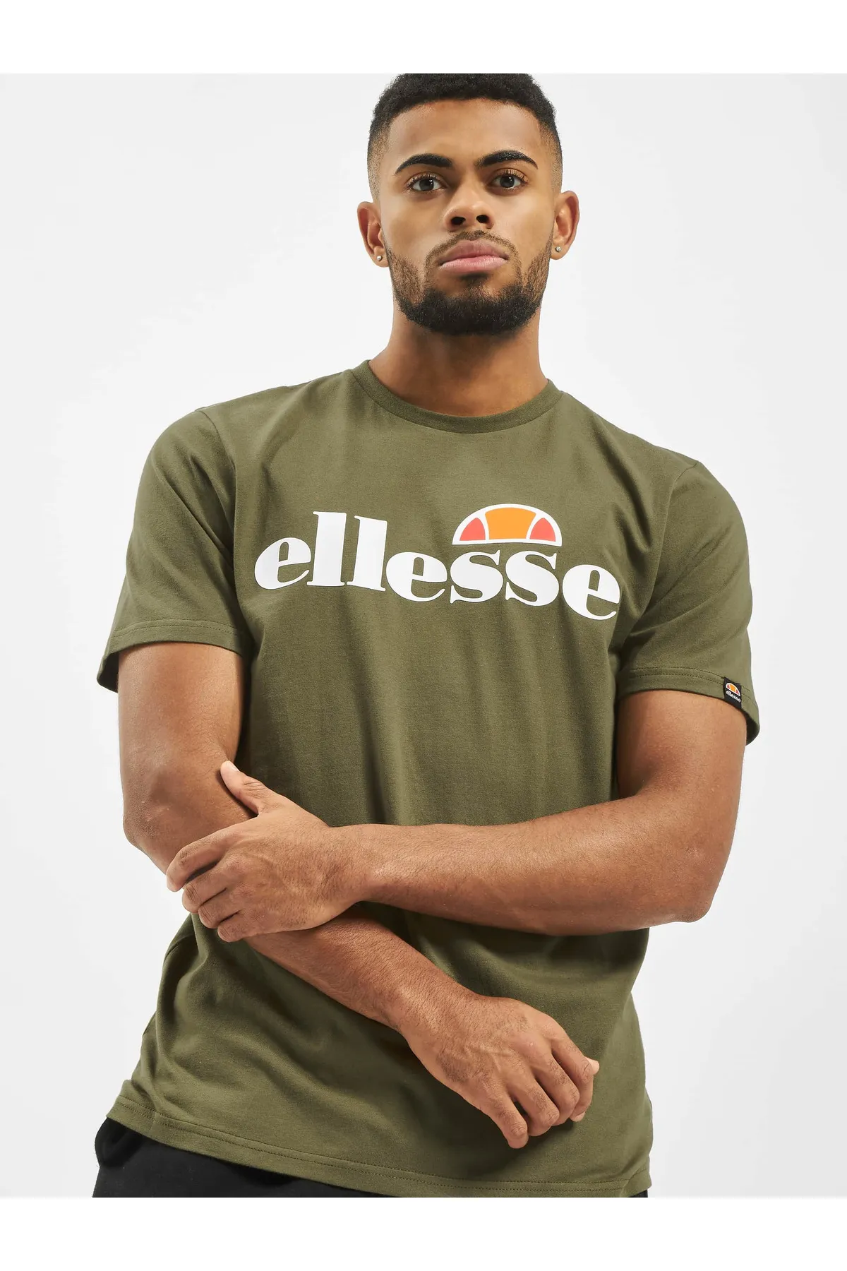 Ellesse  Herren T-Shirt SL PRADO TEE - Kurzarm, Crewneck, Rundhals, Logo-Print