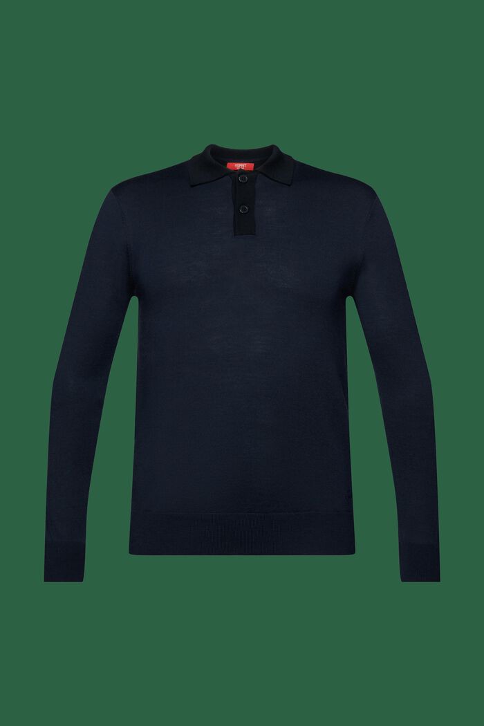 Pullover mit Polokragen aus Merinowolle