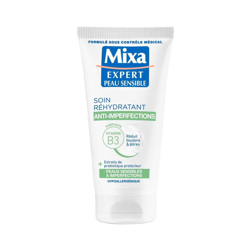 mixa Expert Peau Sensible Soin Très Hydratant Anti-Imperfections 2 En 1