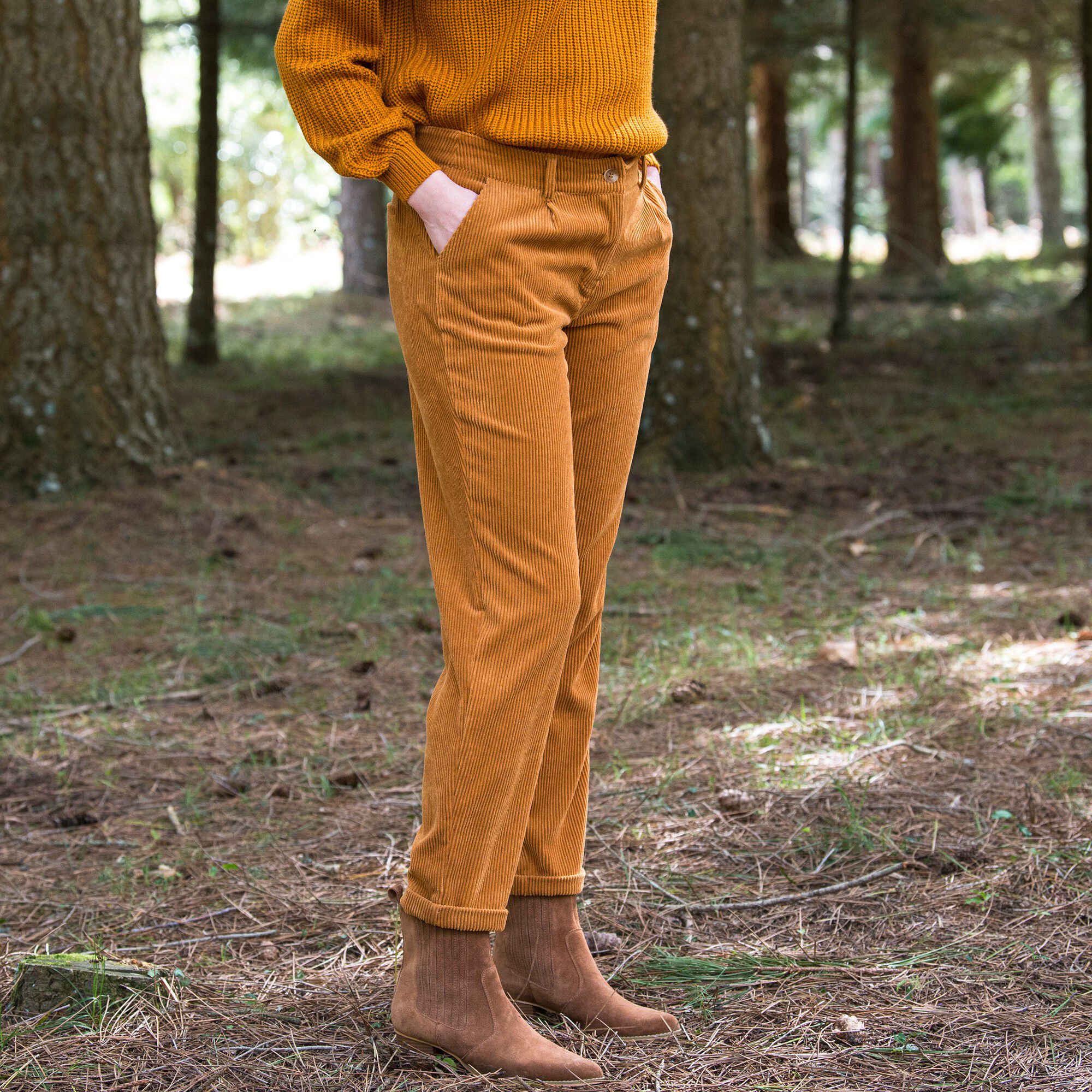 Pantalon 7/8ème, velours