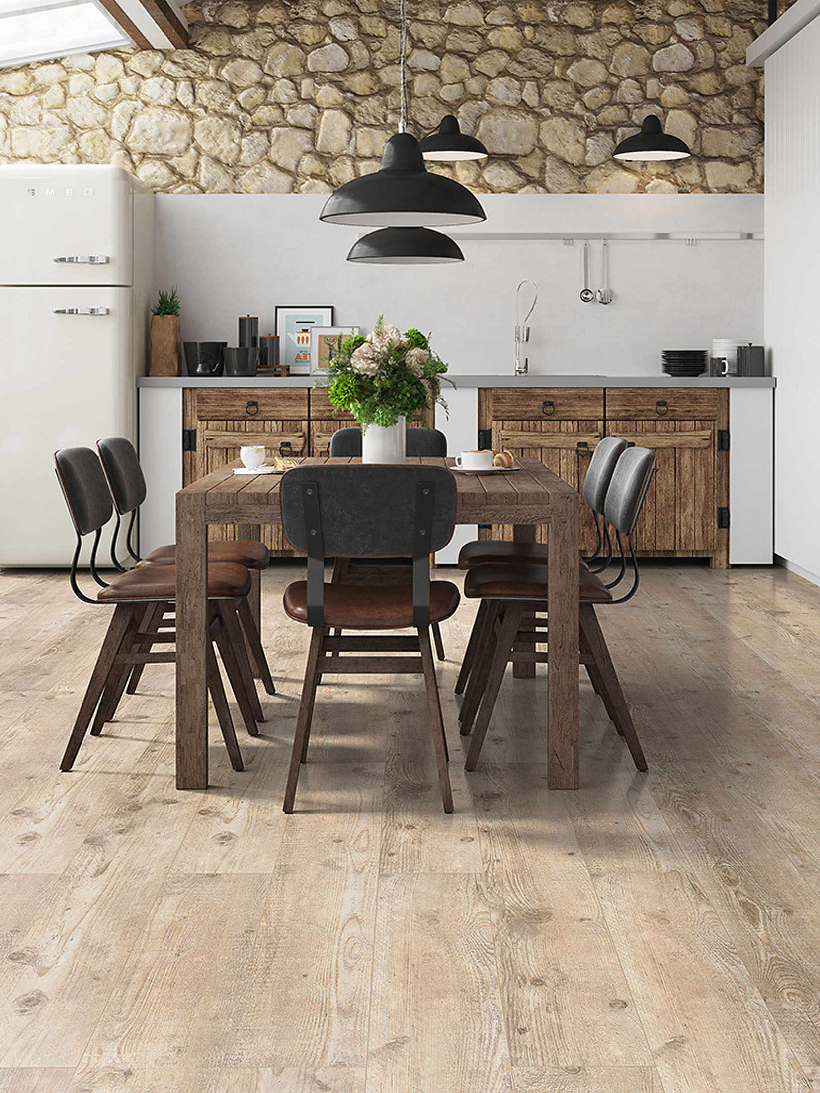 Saltum Klick-Laminat, Pine Light Wood 65429