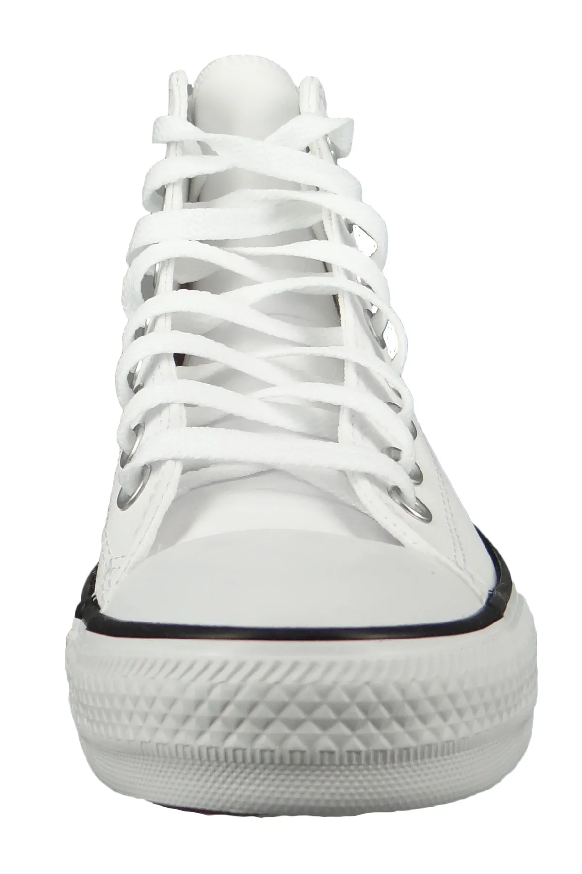 converse  Herren High Sneaker Chuck Taylor All Star 170861C Weiß White Red Bark String Leder