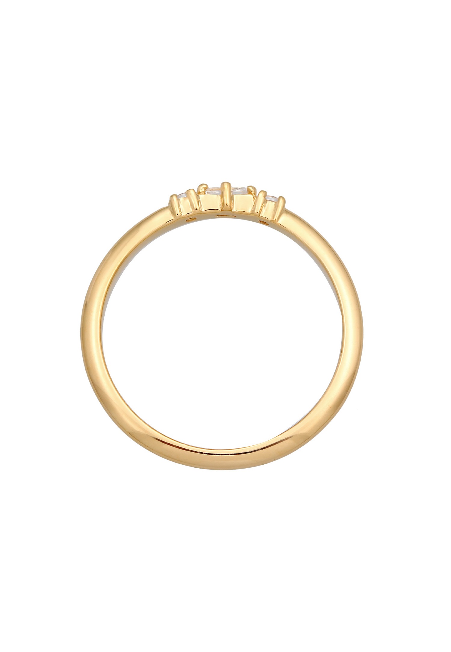 Elli DIAMONDS женски филигрански правоугаони веренички прстен са топазом и дијамантом (0,03 карата) од стерлинг сребра 925