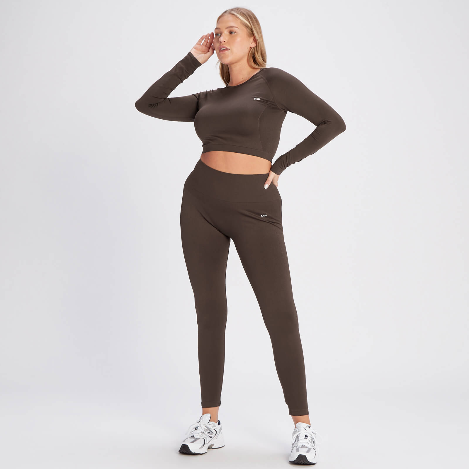 Legging sans coutures MP Shape pour femmes – Café