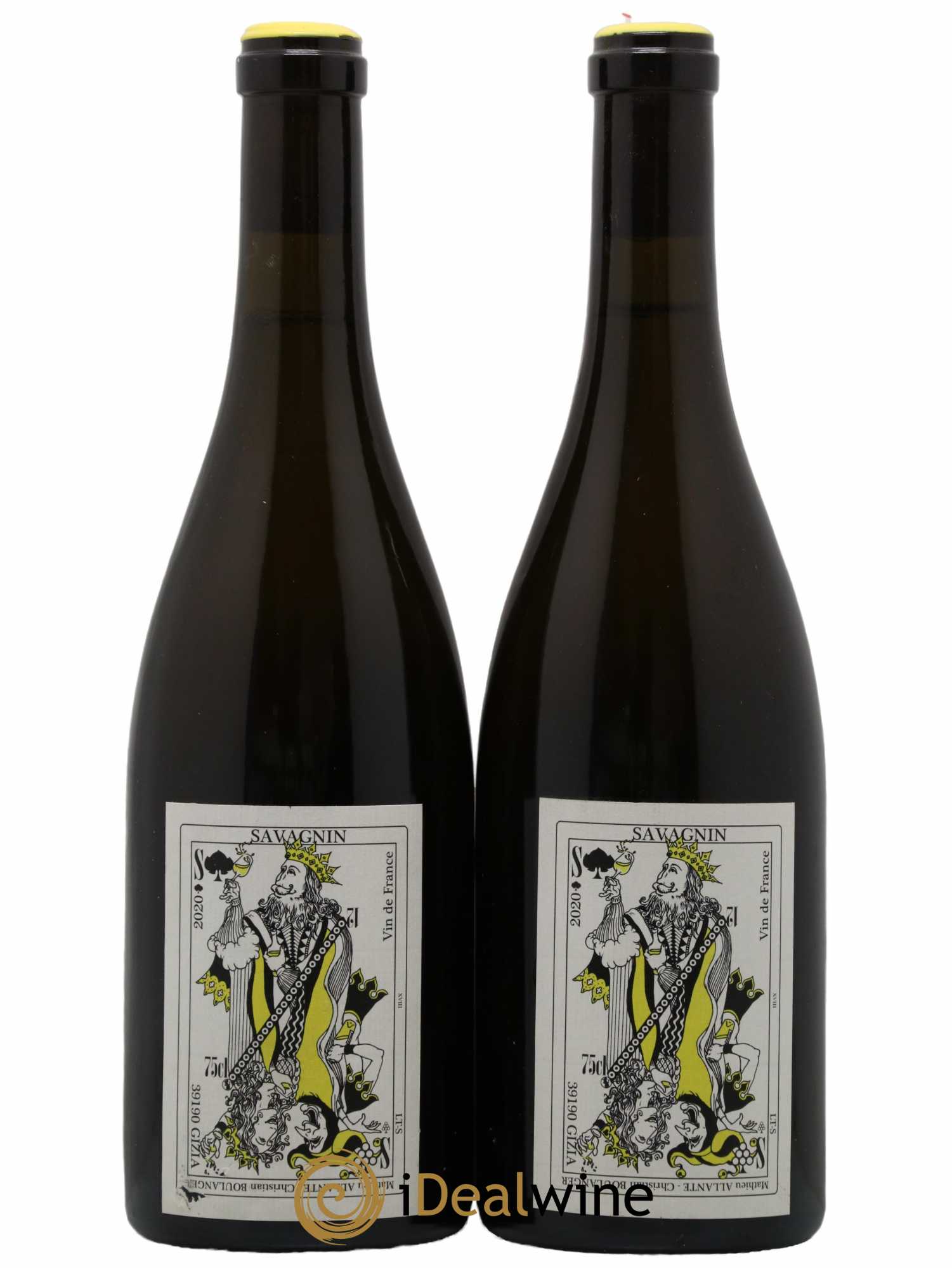 Vin de France Savagnin Allante Boulanger  2020 - Lot de 2 Bouteilles