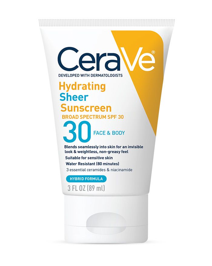Crème solaire hydratante et légère à large spectre FPS 30 pour le visage et le corps. Mélange hybride de filtres solaires qui absorbe et réfléchit les rayons nocifs du soleil.