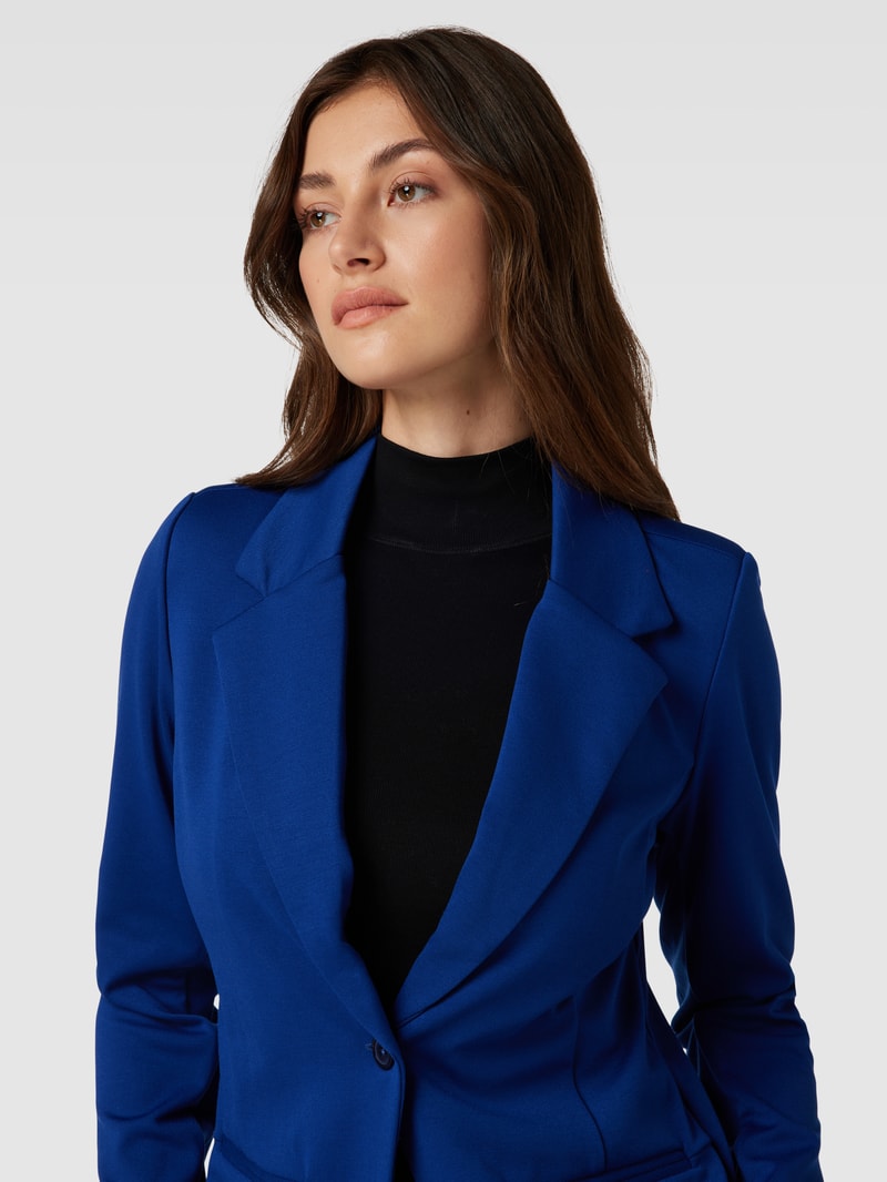 Blazer mit Paspeltaschen in royalblau