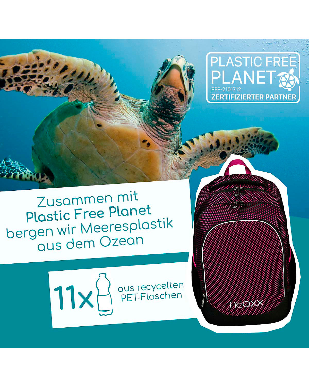 Schulrucksack Fly Crazy in mesh (2023)