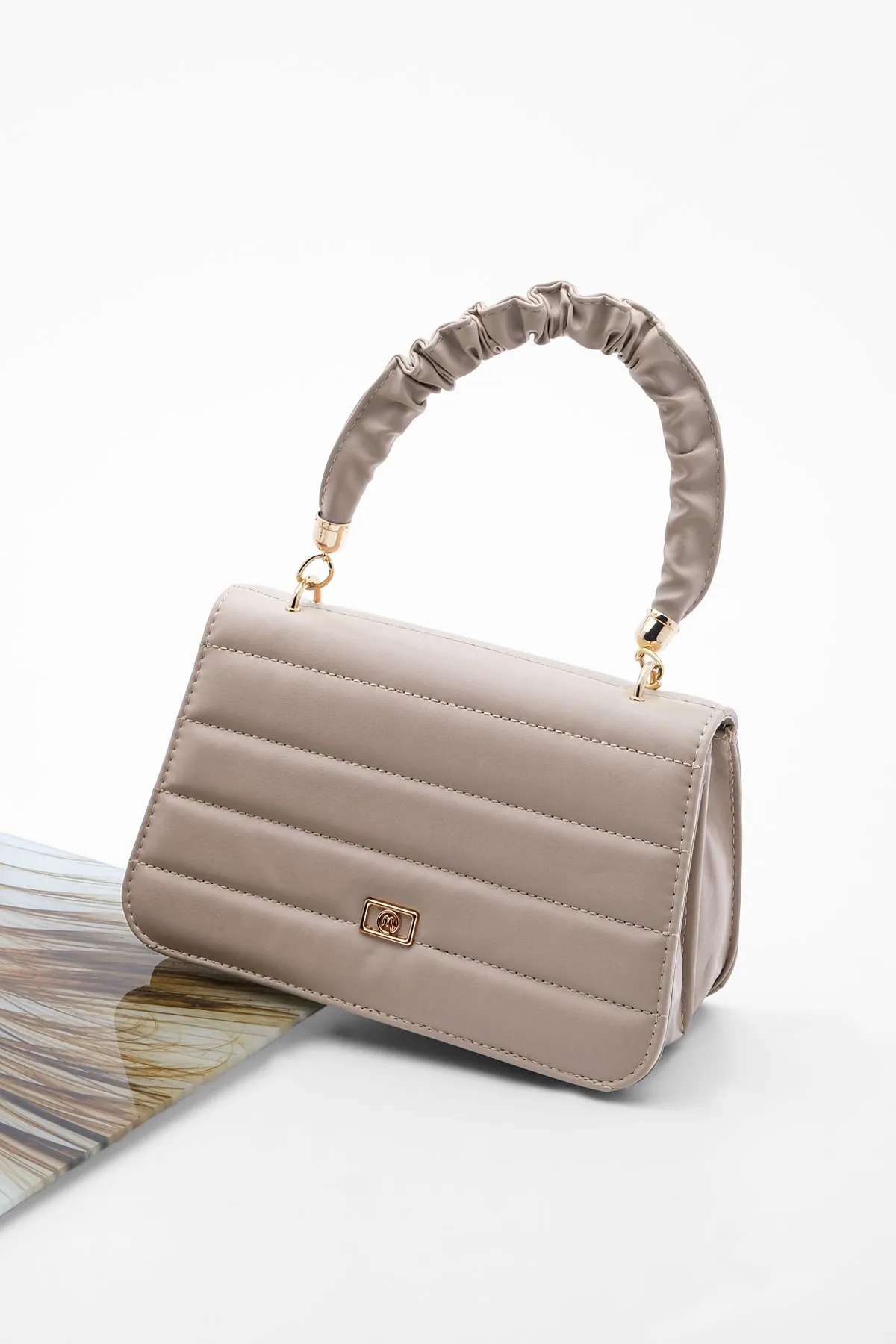 Marjin  Damen Hand&Schultertasche Umhängetasche Lenci Nerz