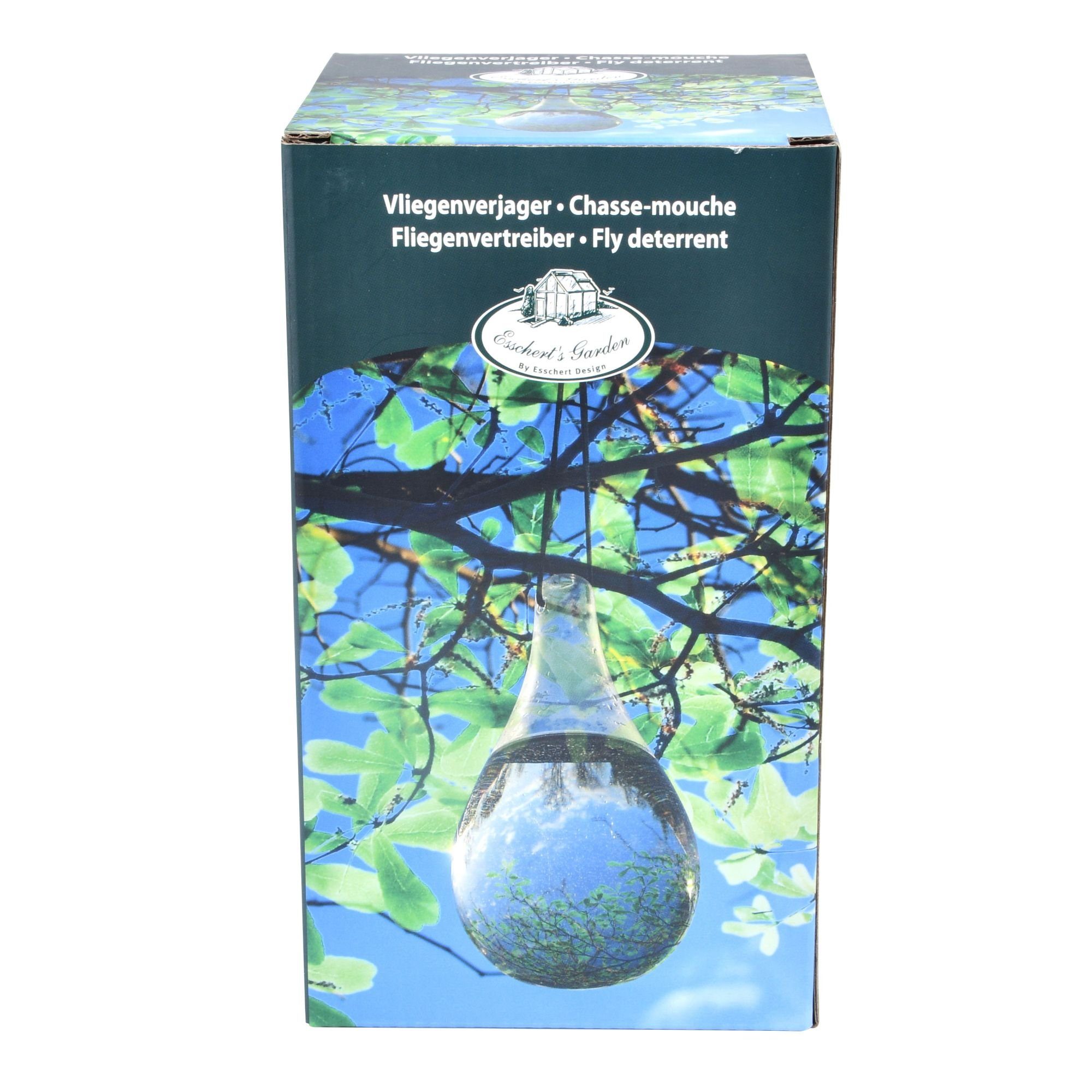 Rivanto Fliegenwedler, 1-tlg., Fliegenfalle aus Glas, Fliegenschreck ohne Giftstoffe