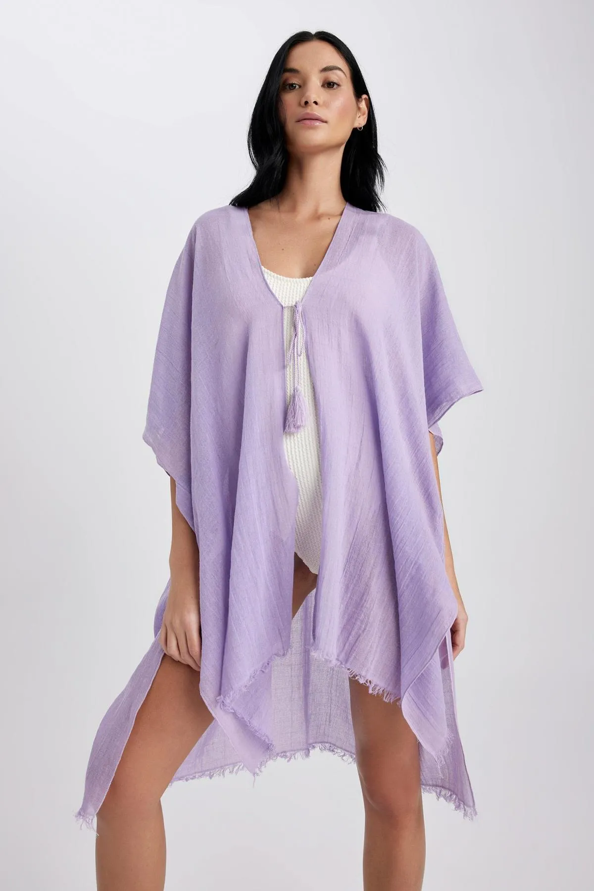 DeFacto  Fall In Love Baumwoll-Kimono in normaler Passform