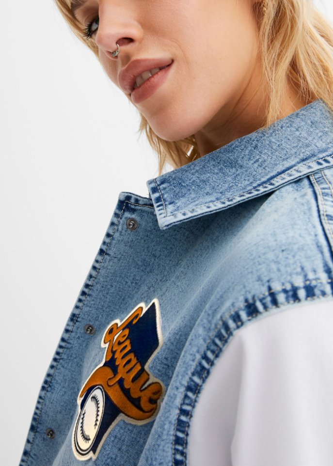 Jeans-Baseballjacke