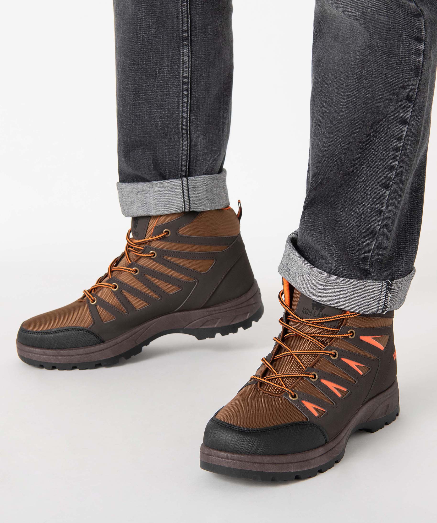 Chaussures de randonnée homme montantes – Koh-Lanta marron | GEMO