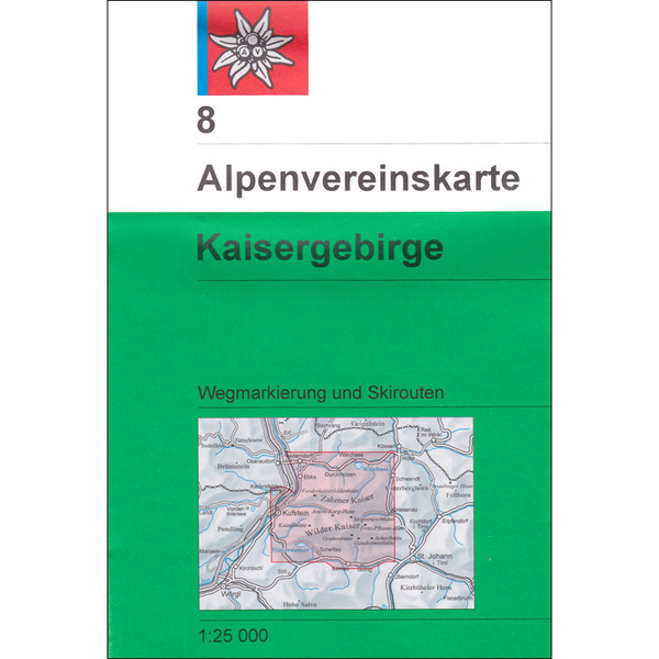 DAV 8 KAISERGEBIRGE - Wanderkarte