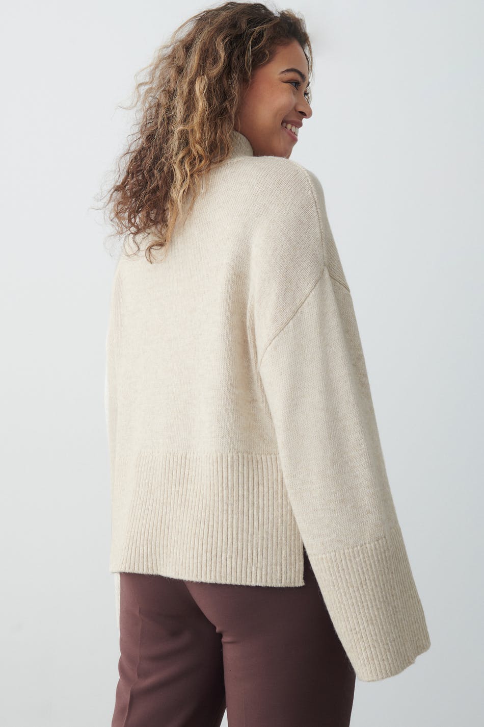 Turtleneck knitted sweater
