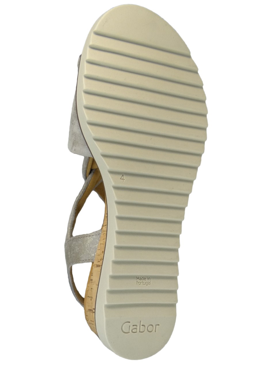 GABOR Keilsandalen beige