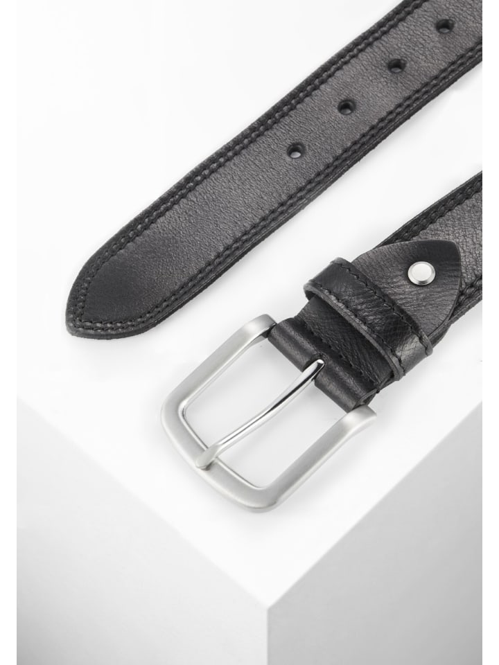 Paddock's Ledergürtel in schwarz günstig kaufen