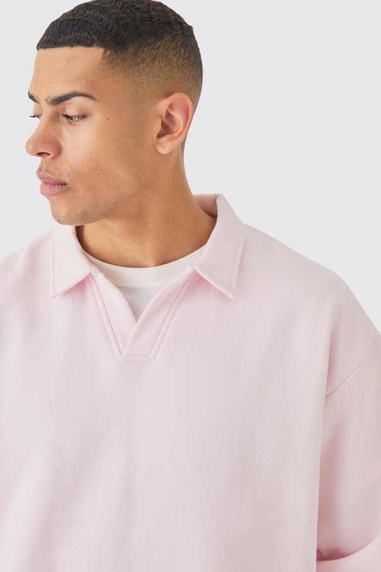 Oversize Rugby-Poloshirt