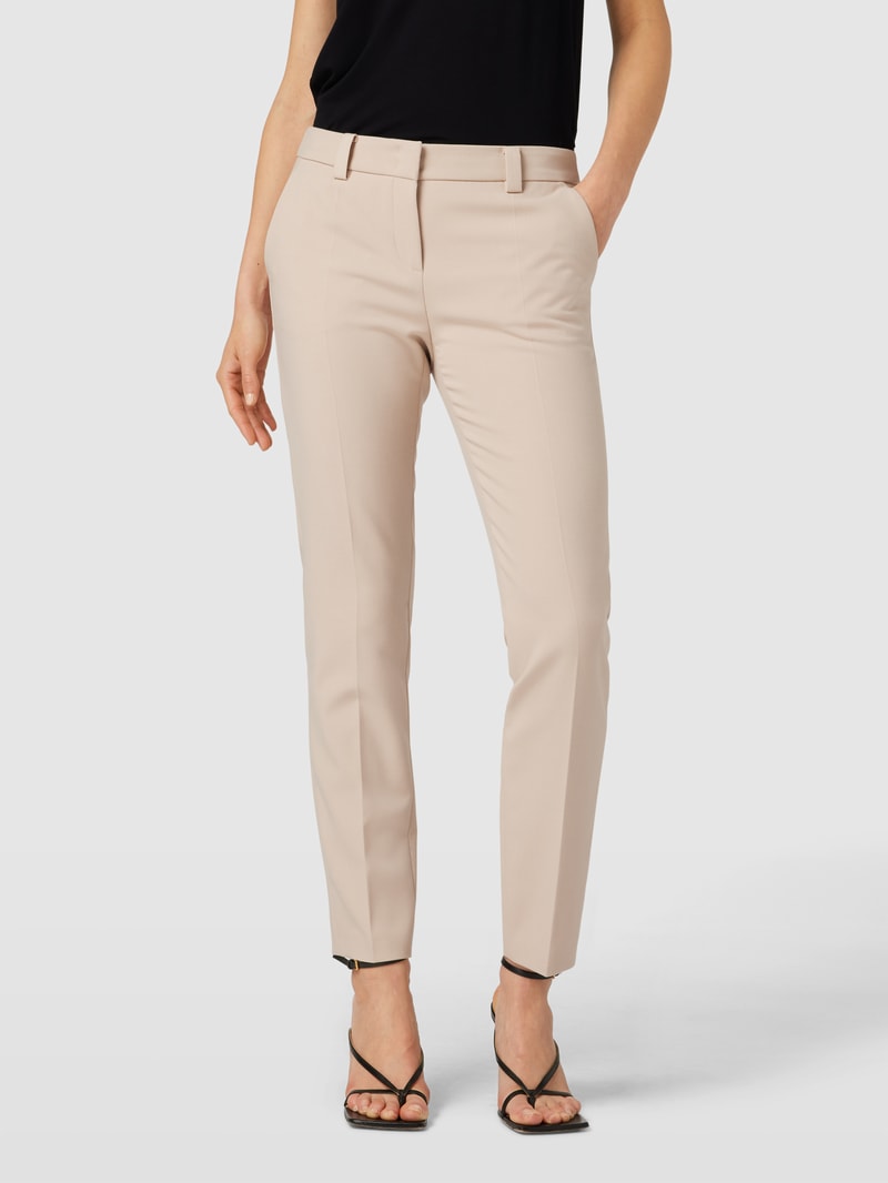 Hose mit seitlichen Eingrifftaschen in beige