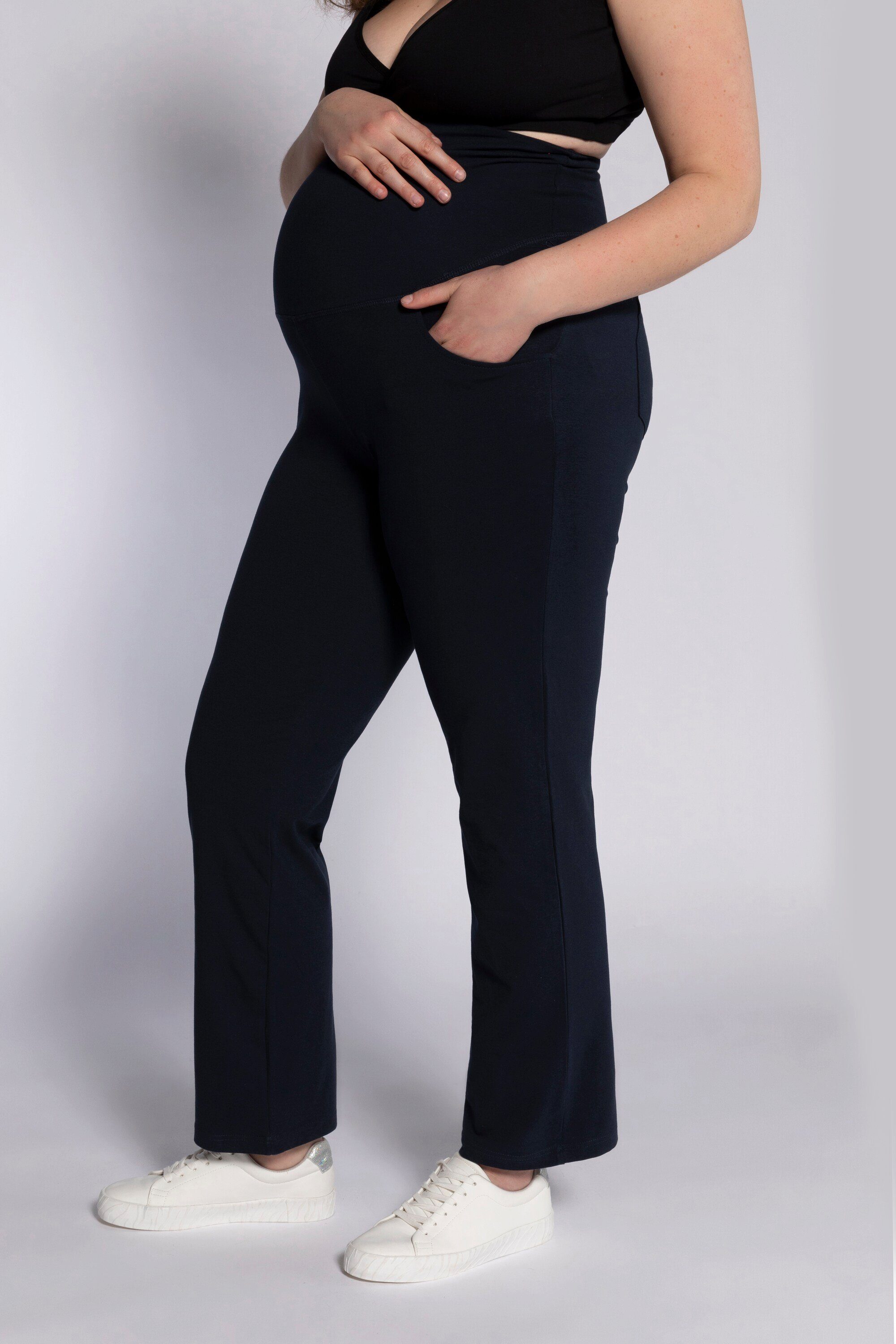 Ulla Popken Stretch-Umstandshose Bellieva-Jerseyhose gerade Passform Biobaumwolle