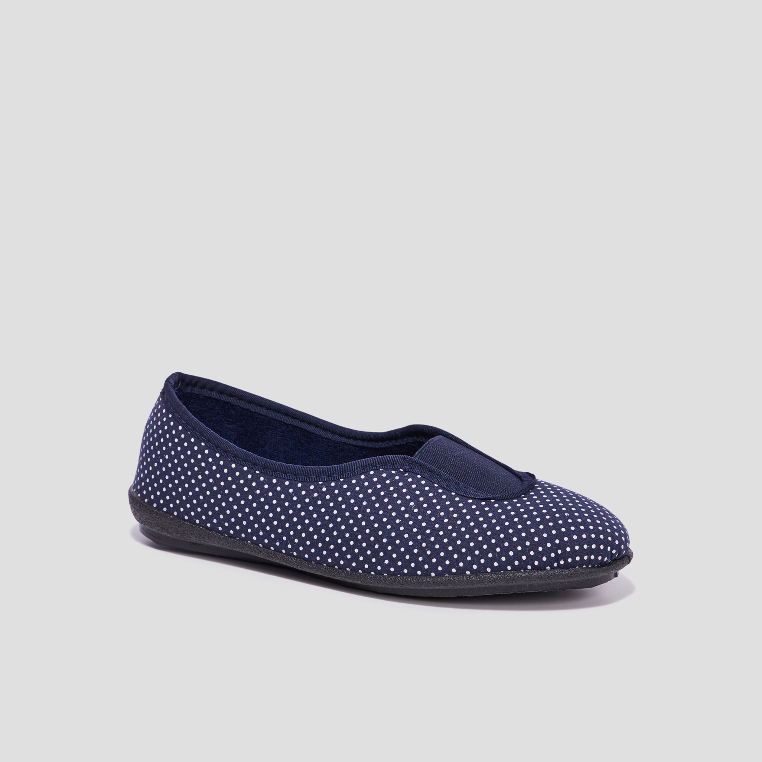 Chaussons ballerines bleu femme | La Halle