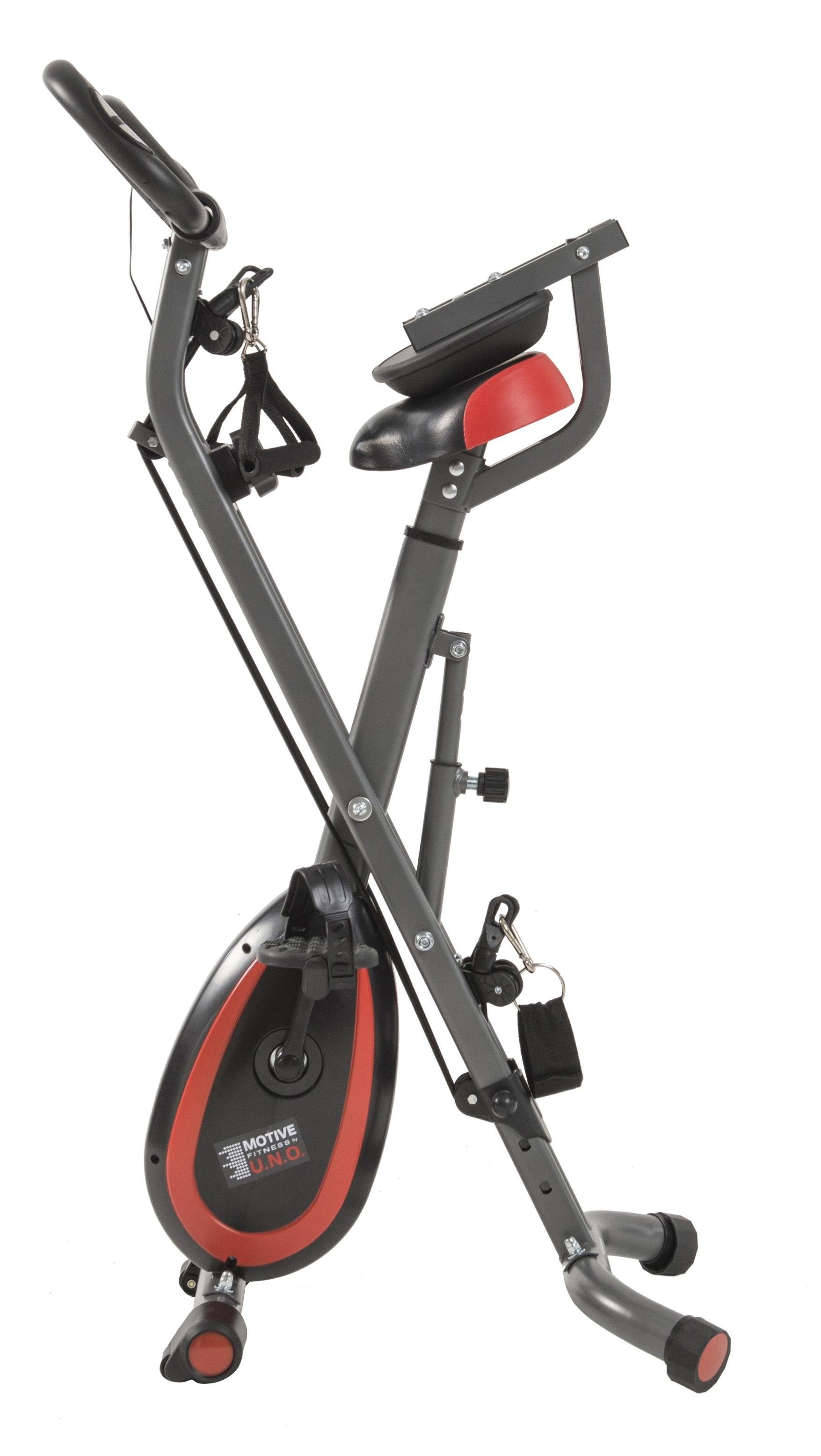 MOTIVE FITNESS by U.N.O. Heimtrainer Multi-Function X-BIKE, inkl. Seilzug für Arme und Beine