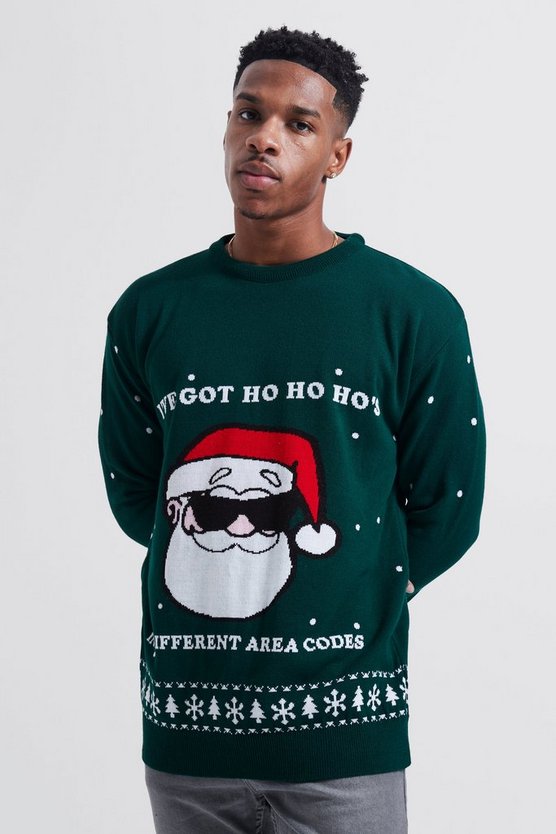 Ho's In Area Codes Weihnachtspullover