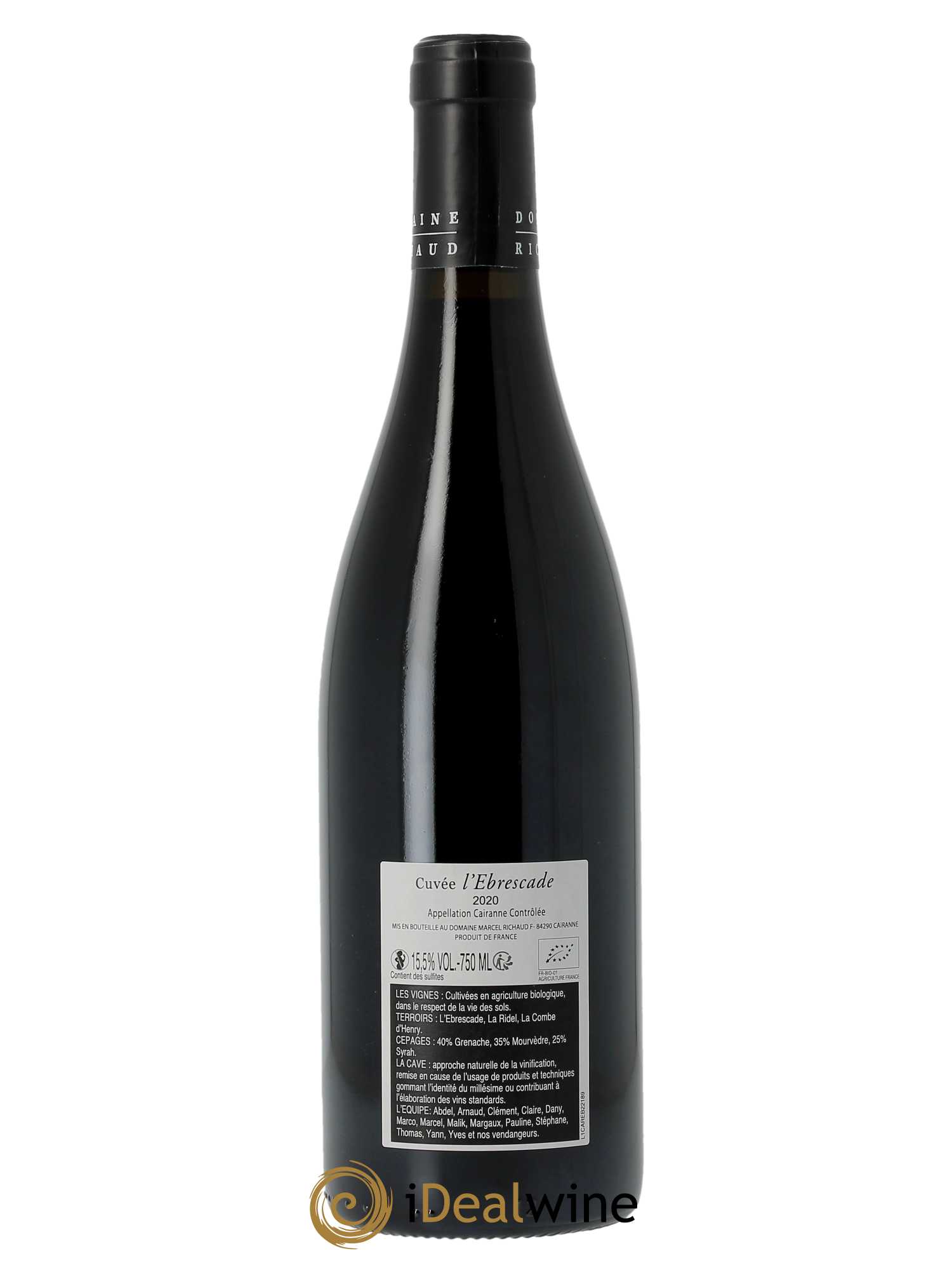 Cairanne Ebrescade Marcel Richaud  2020 - Lot de 1 Bouteille