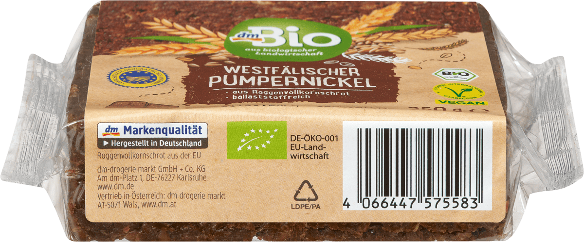 Brot, Westfälischer Pumpernickel, 250 g