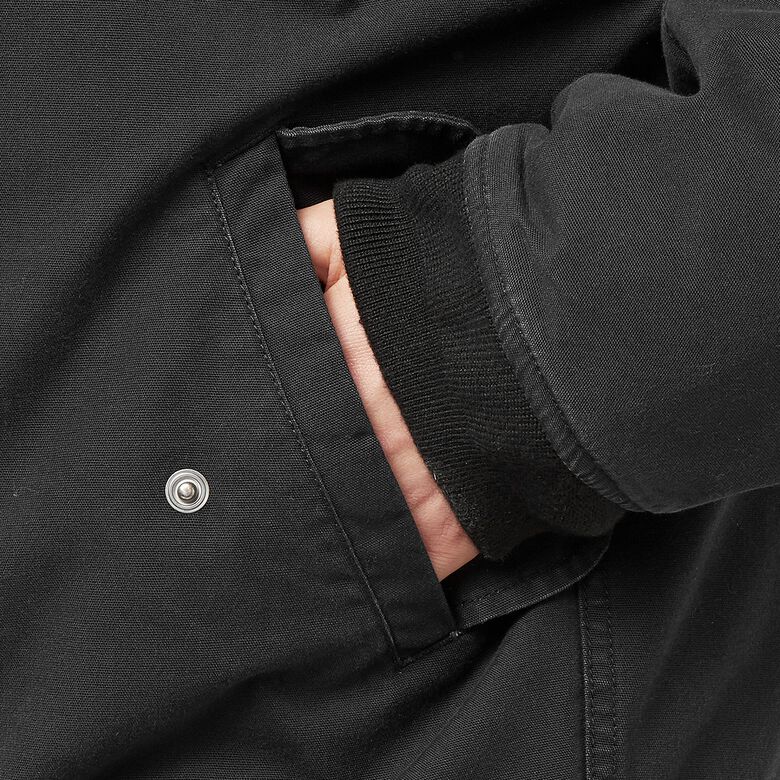 NIKE Life Woven Flight Jacket black/white