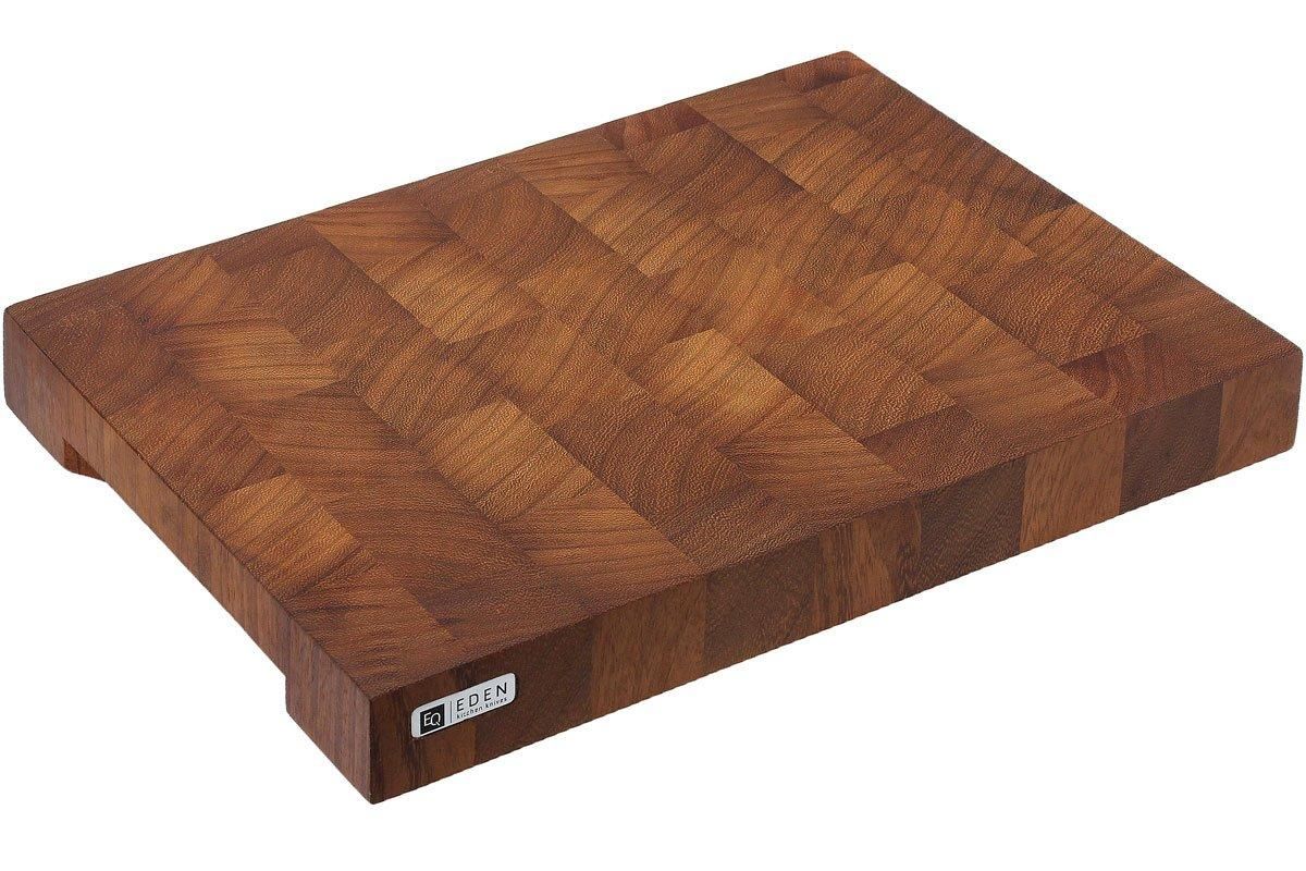 Eden Schneidebrett Handgriffe Iroko-Holz