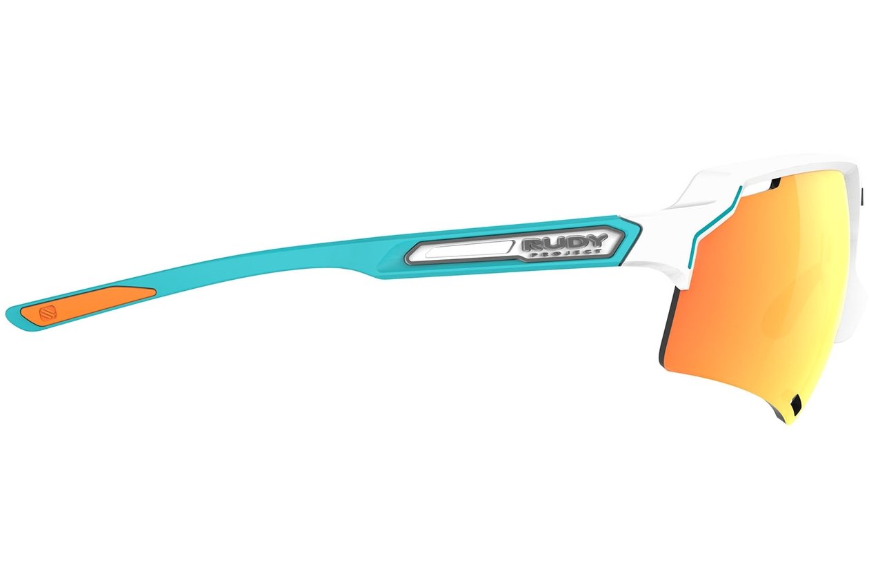 Rudy Project Deltabeat Whitegloss / Emerald Matte - Multilaser Orange
