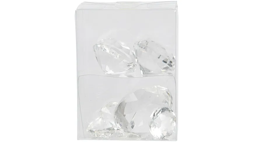 EUROSAND Streudekoration Glas Diamanten natur