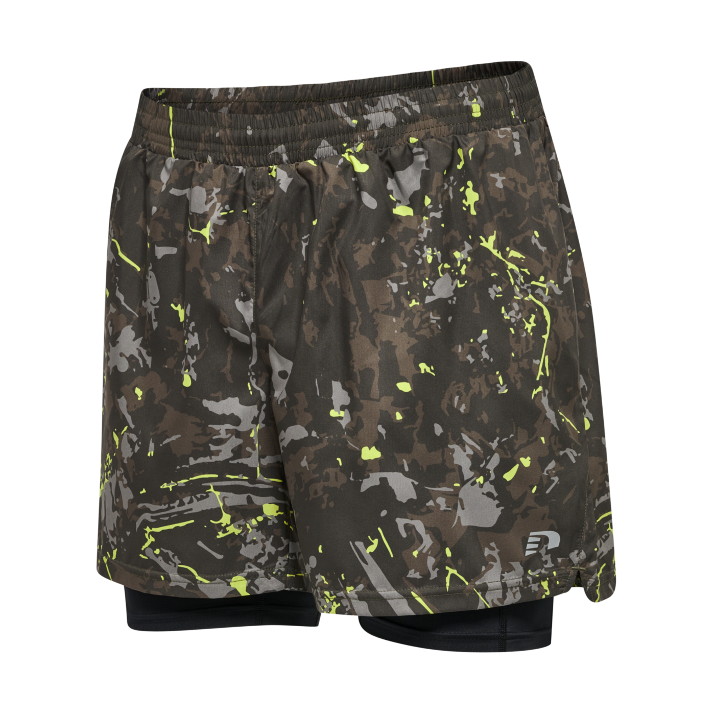 Newline Kansas 2-IN-1 Short Schwarz Grün F8217