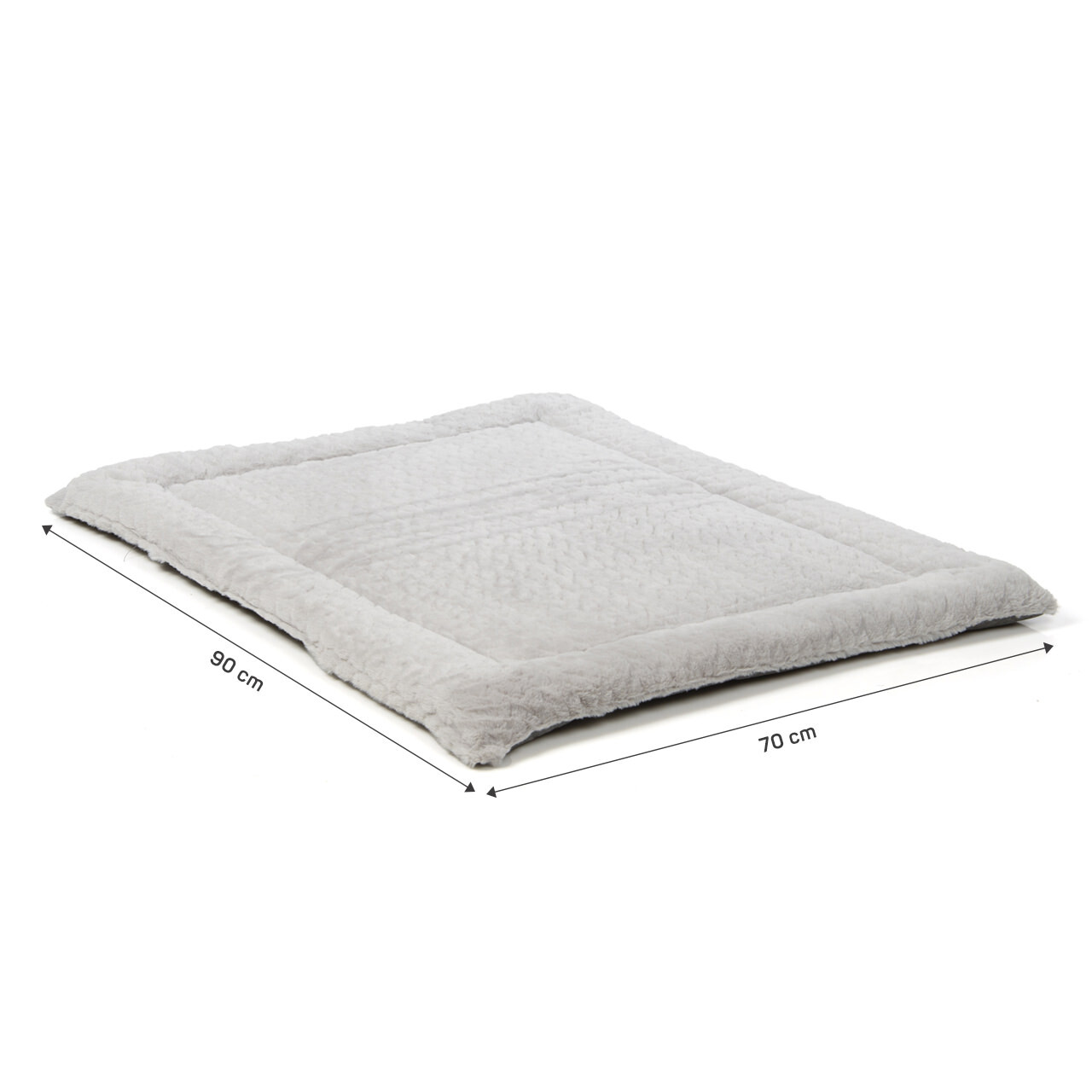 Wallace & Jones Hundebetten Wallace & Jones gepolsterte Wendedecke Bristol grau L