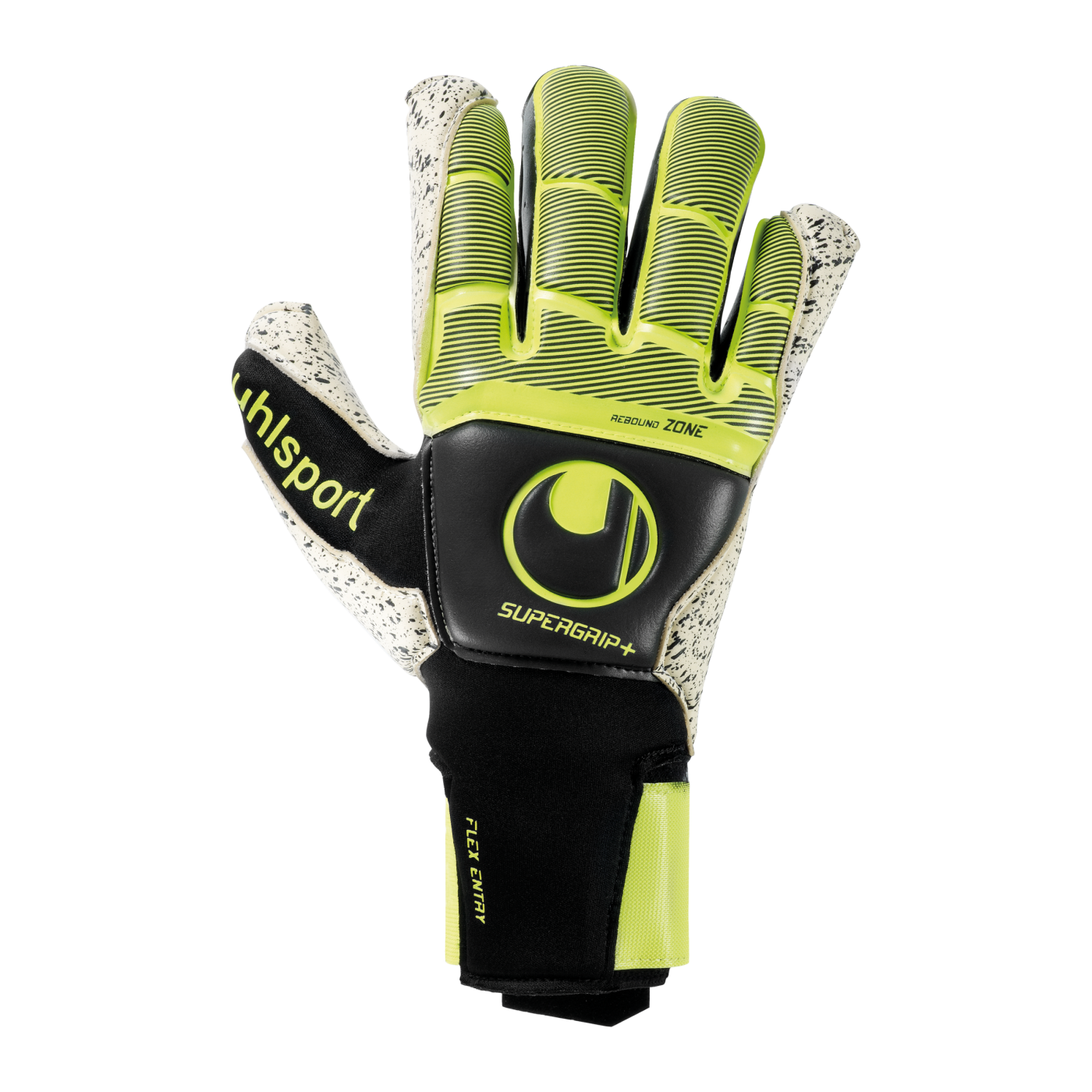Uhlsport Supergrip+ Flex Frame Carbon TW-Handschuh Schwarz Gelb F01