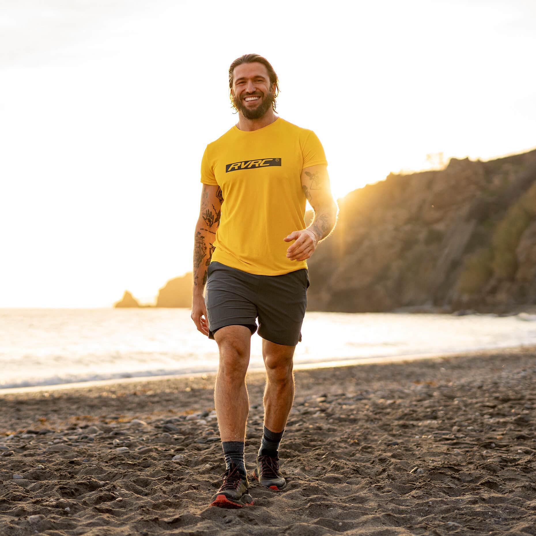 Backpacker Tee Homme Yellow