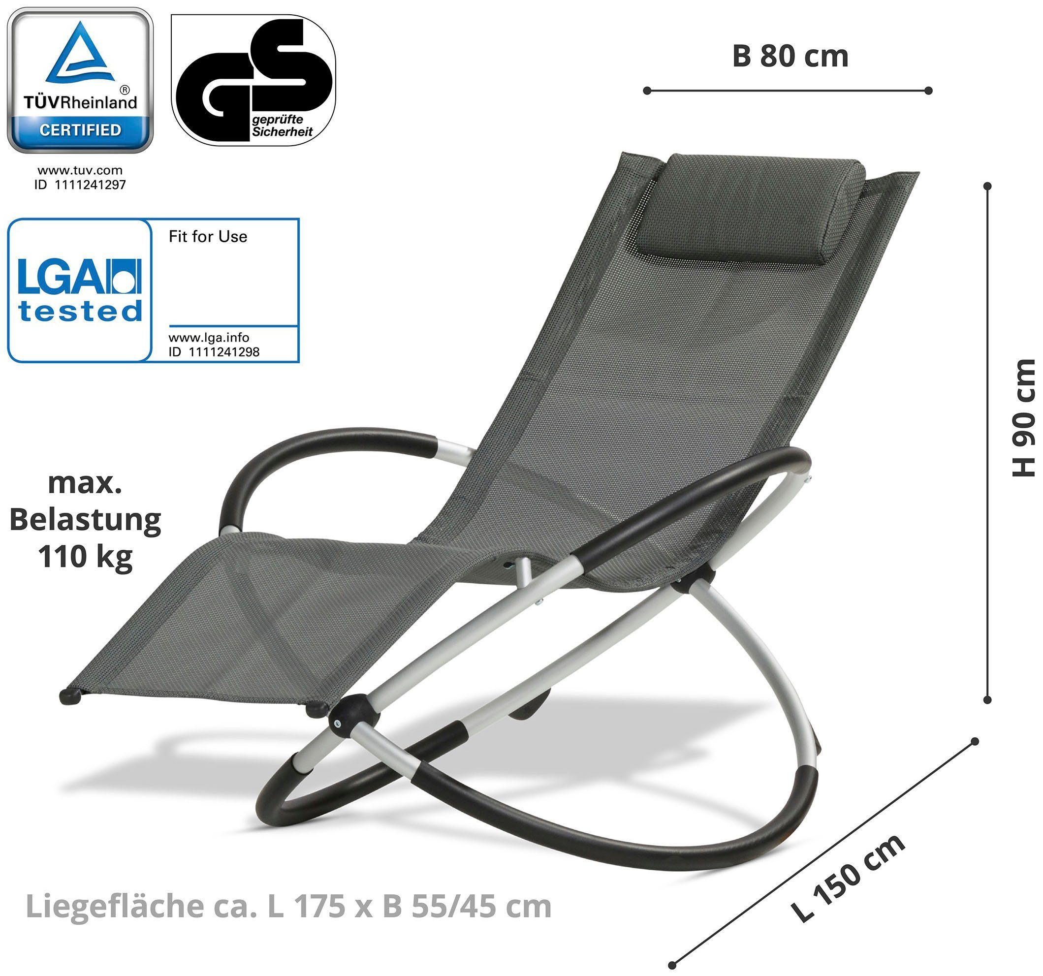 Leco Schaukelstuhl DAS ORIGINAL, klappbar