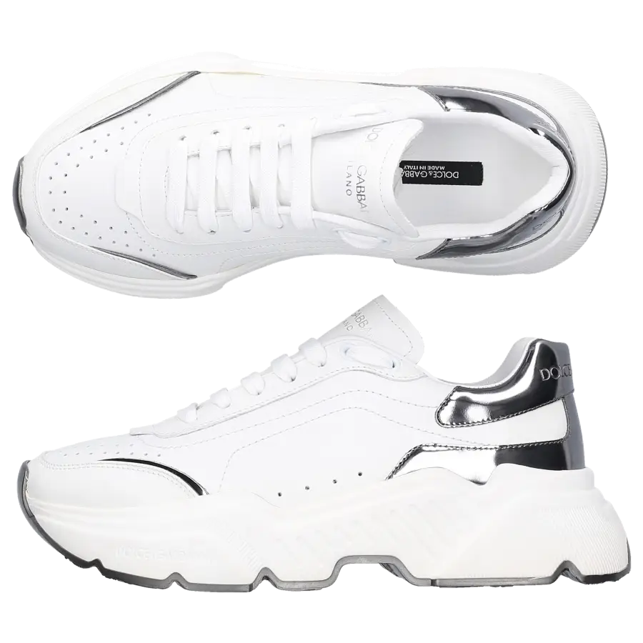 Dolce & Gabbana - Sneaker low DAYMASTER Kalbsleder - grau