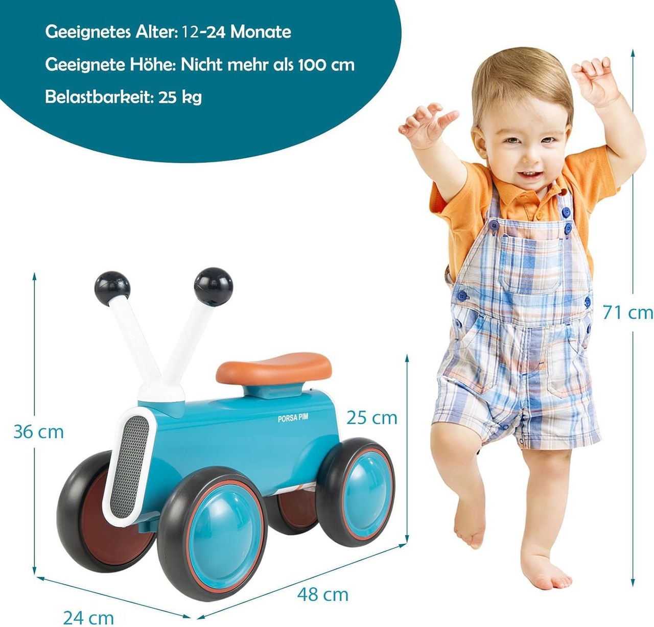 Costway Baby-Laufrad für Kinder 12-24 Monaten