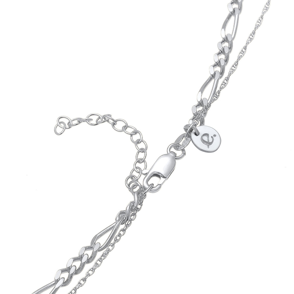 Elli PREMIUM Elli PREMIUM Collier Blogueuse de tendances en chaîne pour les dames en argent st collier