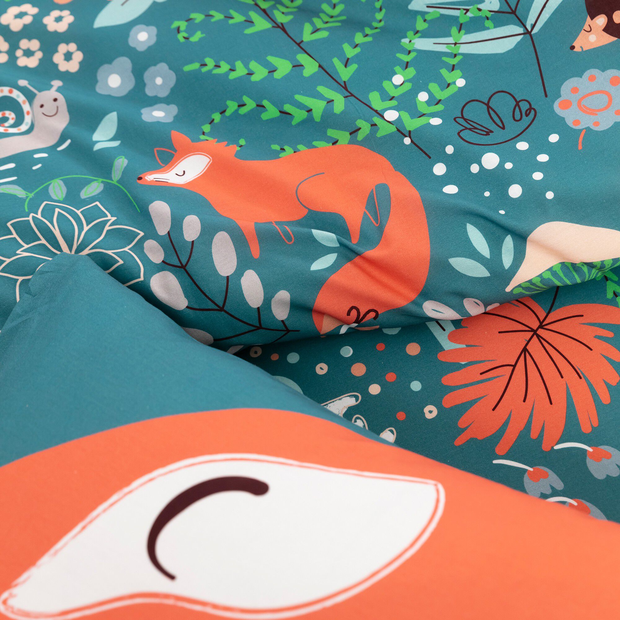 Linge de lit enfant imprimé Champy en coton biologique, éco-responsable