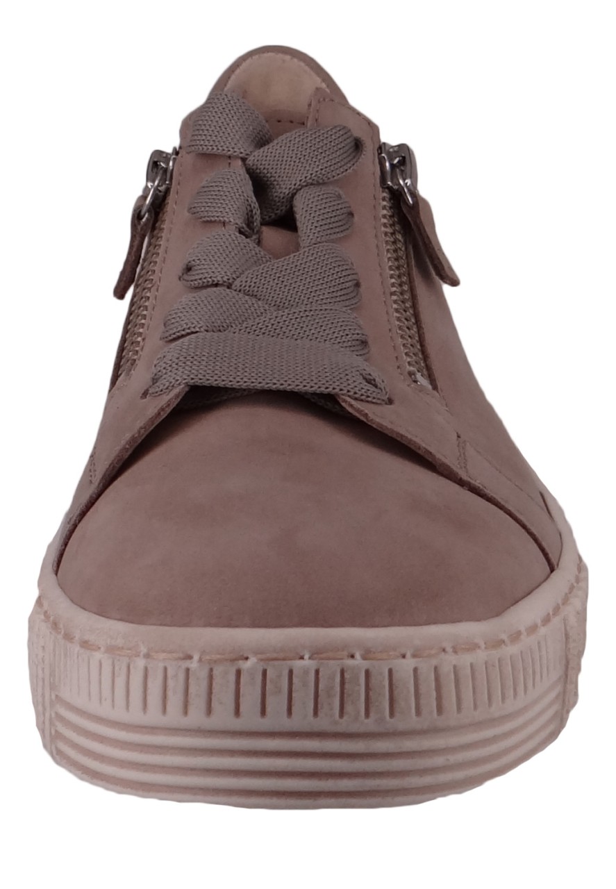 GABOR Freizeit Schnürer beige Gabor Fashion Sneaker low 23.334.12 grau