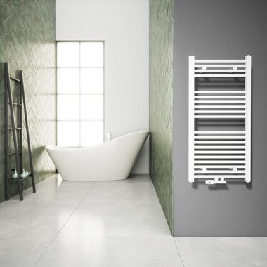 Aquabad® Badheizkörper VIRGO Handtuch Heizkörper Mittelanschluss 50mm, 50x100cm, 352W