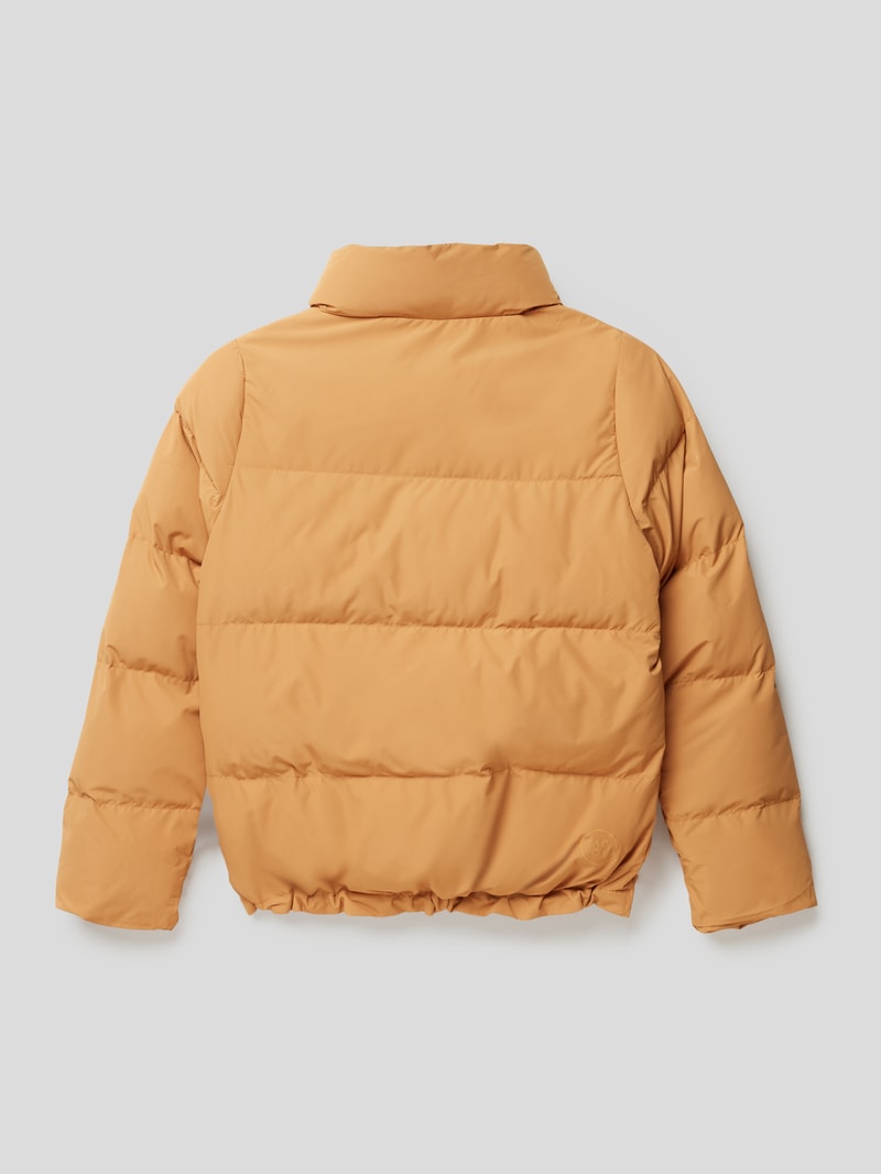 Steppjacke mit Stehkragen in camel