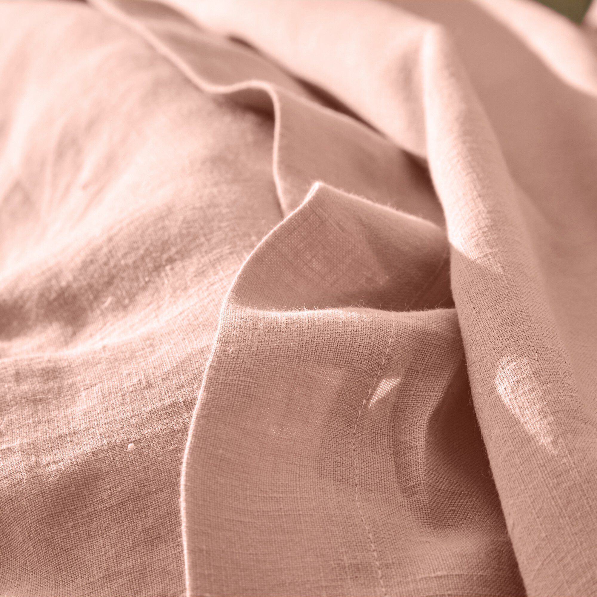 Linge de lit uni lin lavé