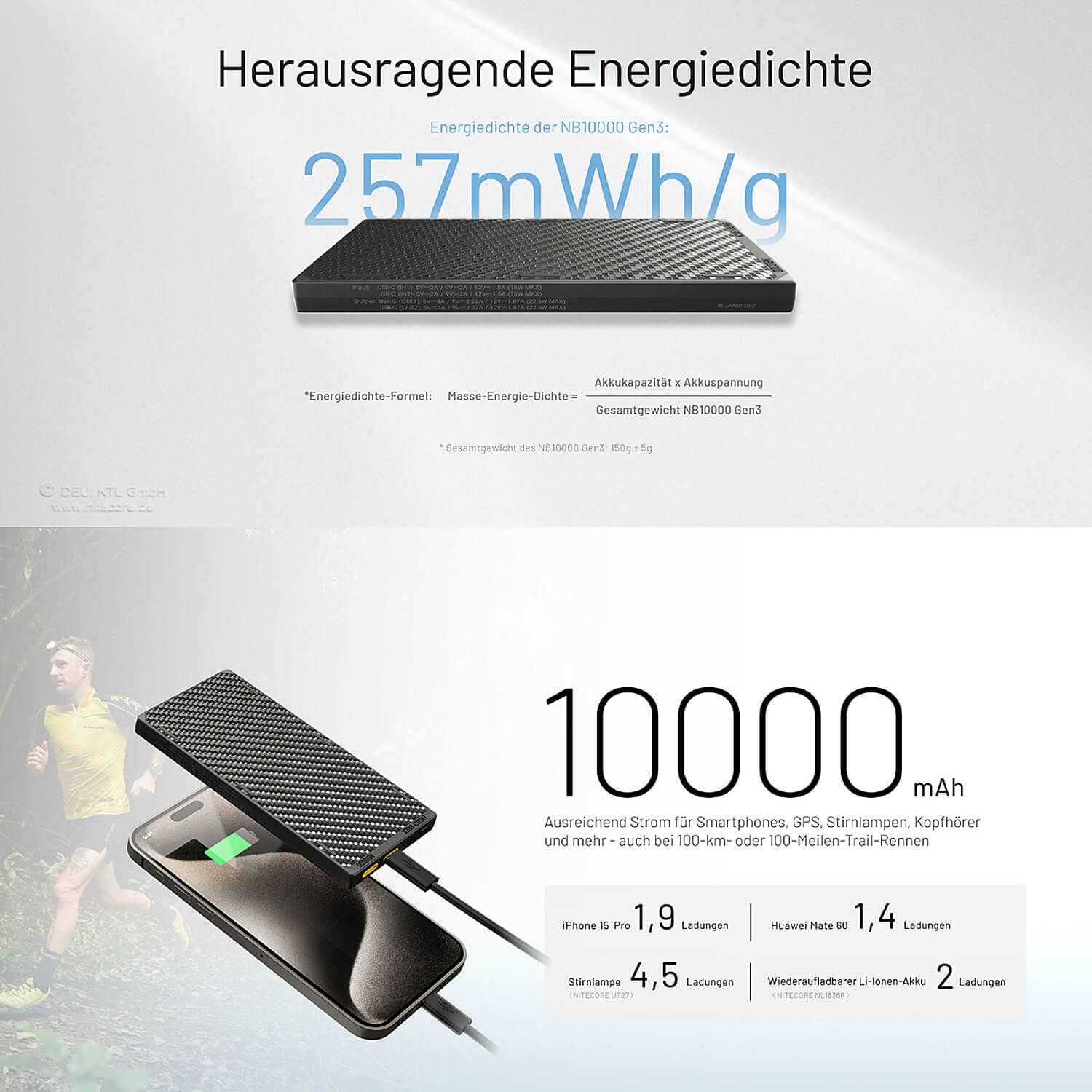 Powerbank NB10000 Gen3 - 10000mAh
