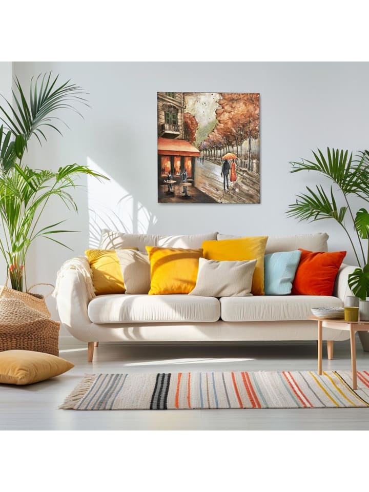 kobolo Metallbild AUBURN90 in Braun günstig kaufen onesize